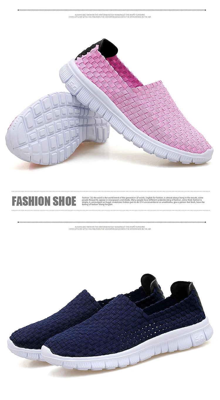 Men Breathable Woven Loafers