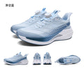  Lightweight Running Sneakers being worn by a person on a bridge, showcasing breathable and non-slip features.