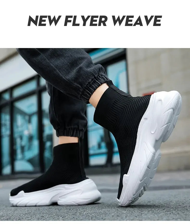 Men High Top Sock Sneakers