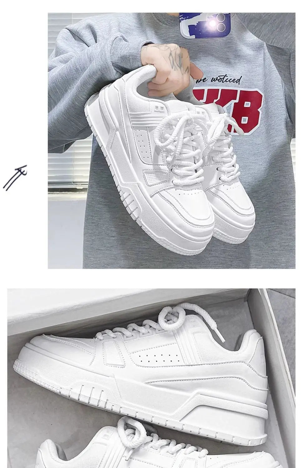 Men Platform Running Sneakers.