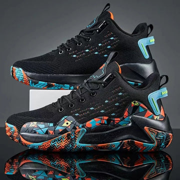 Men Basketball Shoes Breathable Cushioning Non-Slip Wearable High Quality Sports Shoes Gym Training Athletic Basketball Sneaker
