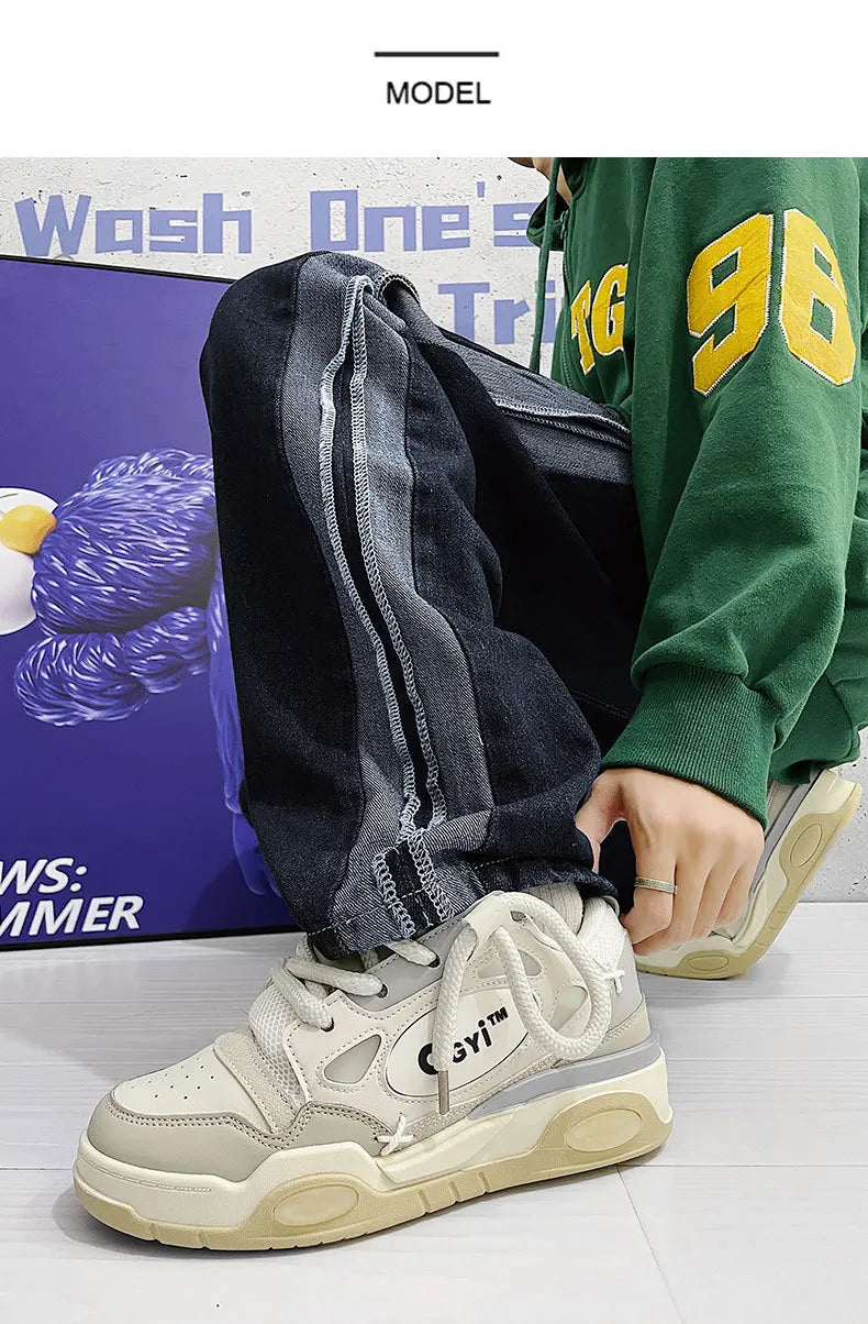 Men Korean Platform Sneakers 2025