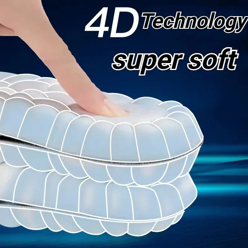 Sneakers Insoles 4D Massage Super Soft Sports Shoes Insole for Feet Running Baskets Shoe Sole Arch Support Orthopedic Inserts