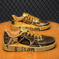 Men Luxury Gold Sneakers