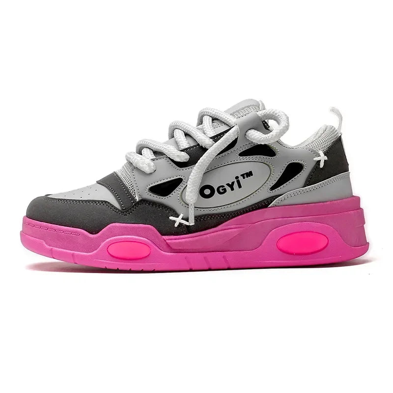 Men Korean Platform Sneakers 2025