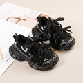 Girls Casual Sneakers in silver with lace-up design and soft comfortable bowtie style.