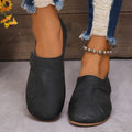 Women Retro Leather Sneakers in blue, stylish slip-on casual shoes with comfortable design and textured finish.Women Retro Leather Sneakers in blue, stylish slip-on casual shoes with comfortable design and textured finish.