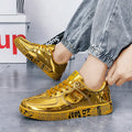 Men Luxury Gold Sneakers