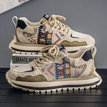 Trendy Men Sneaker Comfortable Thick Soled Casual Shoes for Men Non-Slip Running Shoes New Outdoor Sports Shoes Tenis Masculino