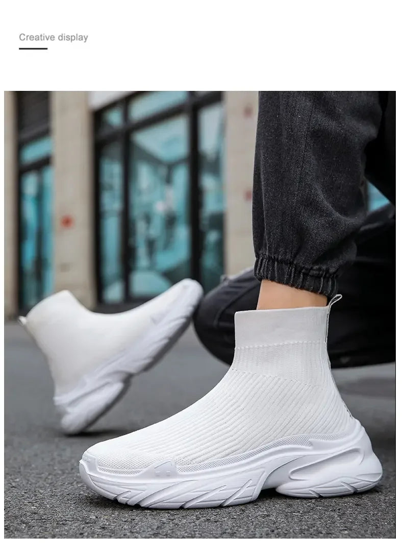 Men High Top Sock Sneakers
