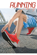  Lightweight Running Sneakers being worn by a person on a bridge, showcasing breathable and non-slip features.