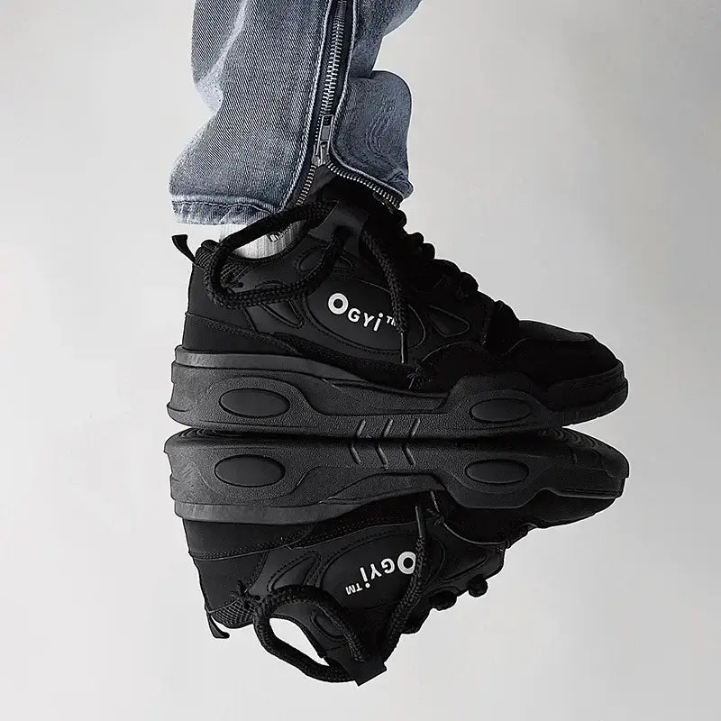 Men Korean Platform Sneakers 2025
