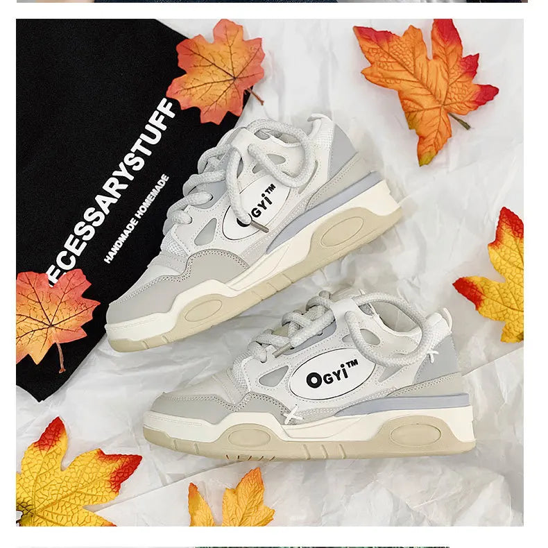 Men Korean Platform Sneakers 2025