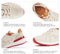 Women Orthopedic Sneakers – Comfortable Balance Shoes displayed on mossy ground with outdoor tools and rustic background.