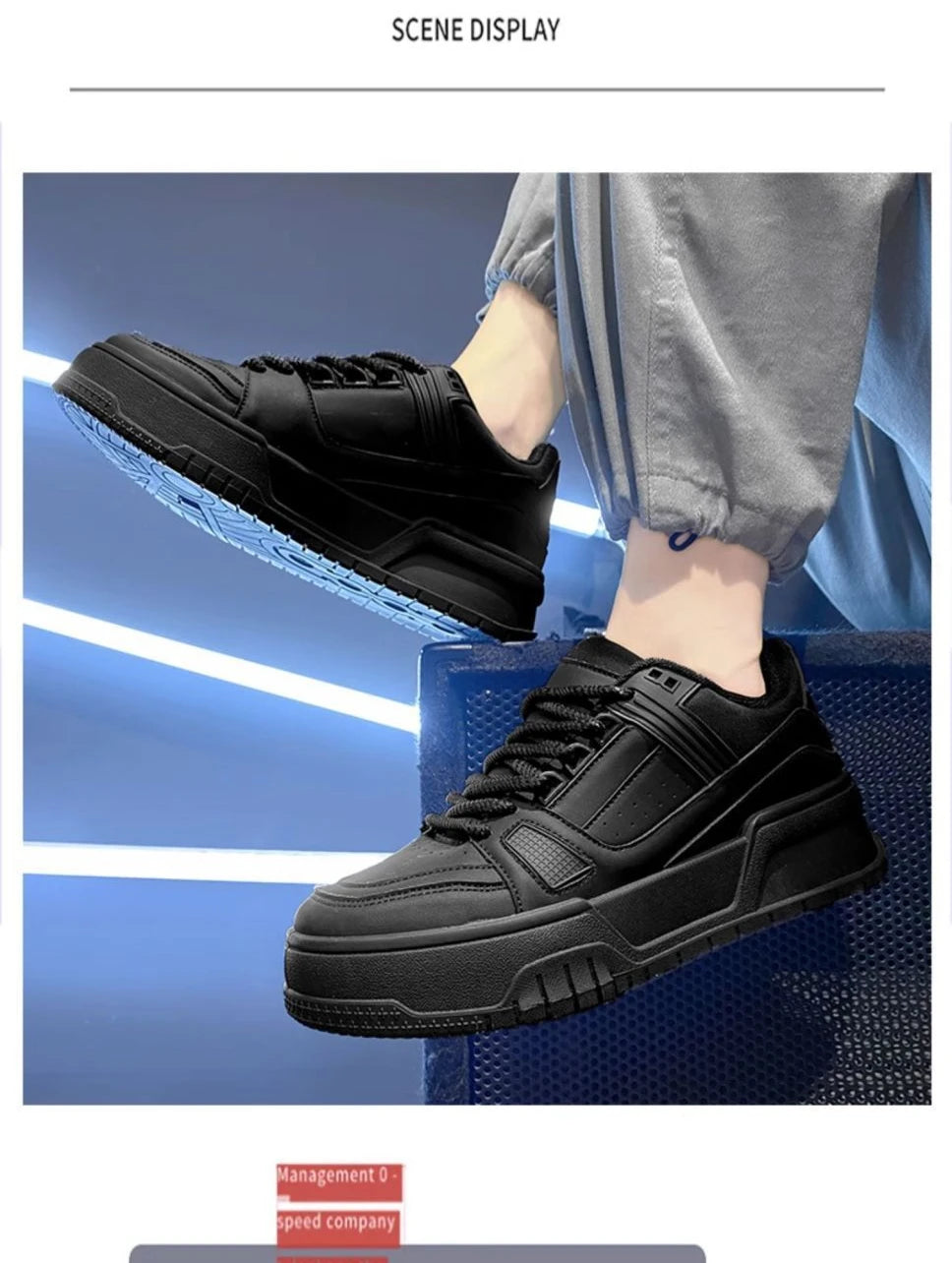 Men Platform Running Sneakers.