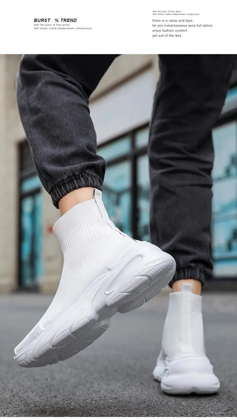 Men High Top Sock Sneakers
