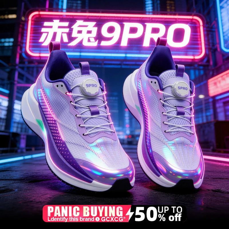  Lightweight Running Sneakers being worn by a person on a bridge, showcasing breathable and non-slip features.