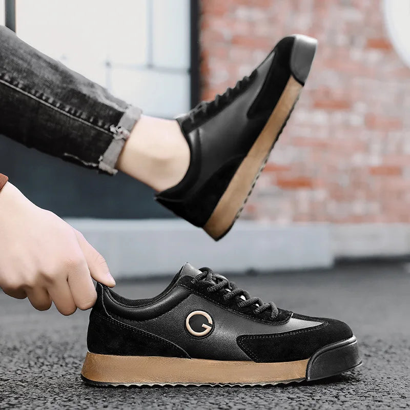 Men Luxury Leather Sneakers 2024