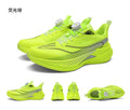  Lightweight Running Sneakers being worn by a person on a bridge, showcasing breathable and non-slip features.