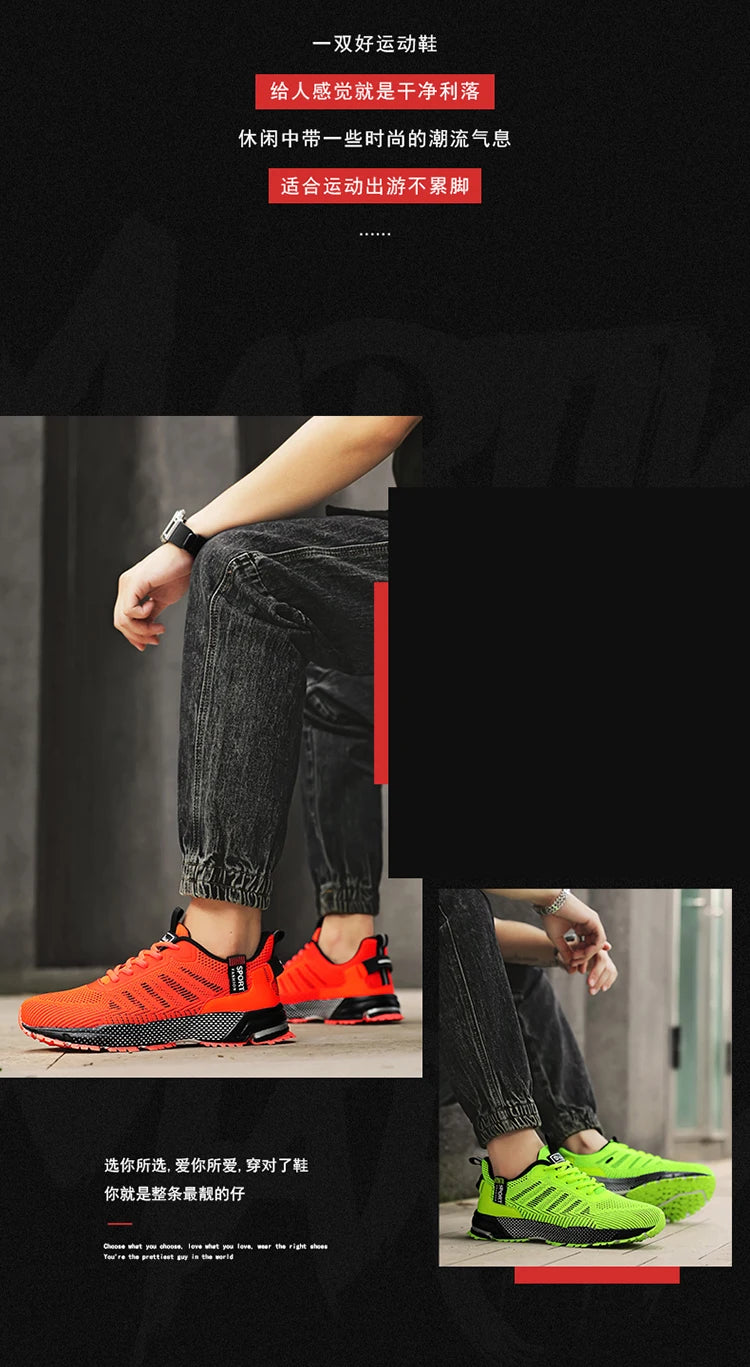 Men Breathable Walking Sneakers