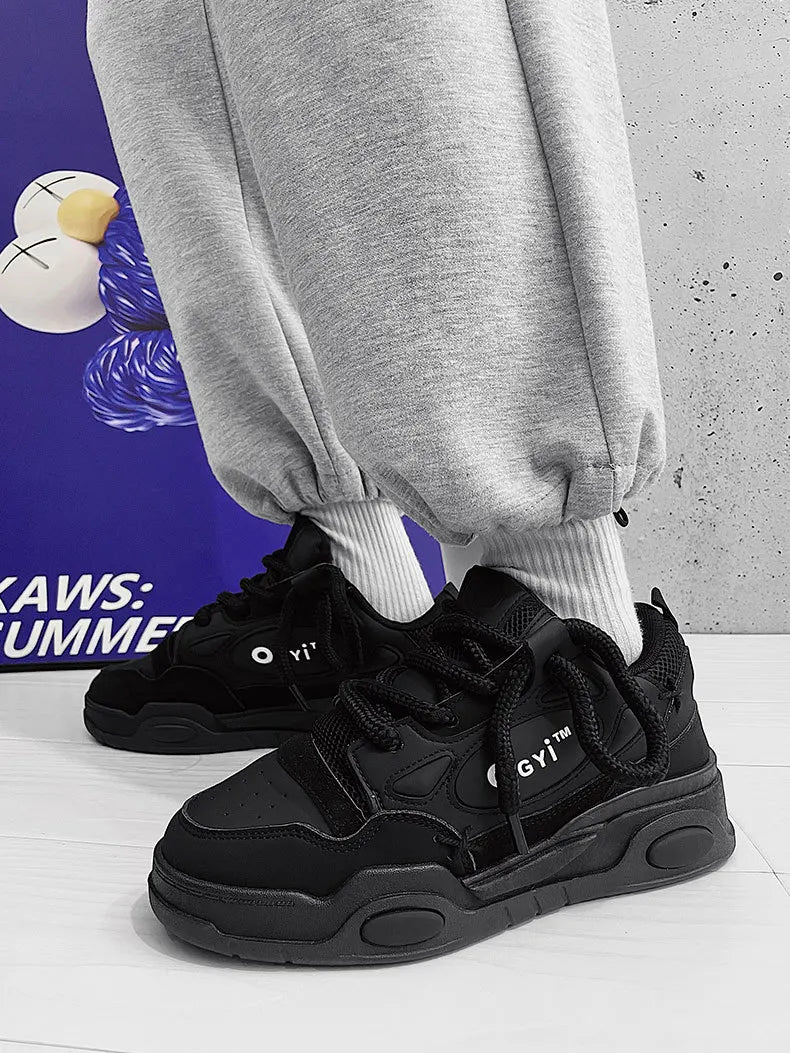 Men Korean Platform Sneakers 2025