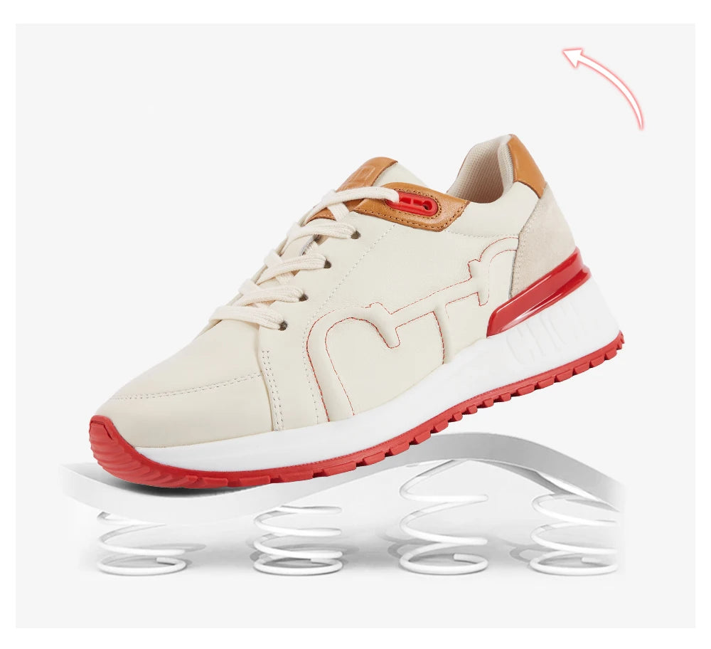 Women Orthopedic Sneakers – Comfortable Balance Shoes displayed on mossy ground with outdoor tools and rustic background.