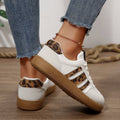  Women Luxury Designer Sneakers 2025 with leopard print accents and slip-on style for casual comfort.