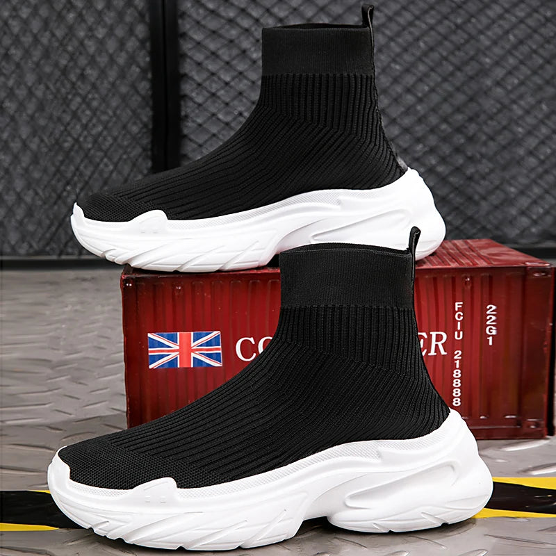 Men High Top Sock Sneakers