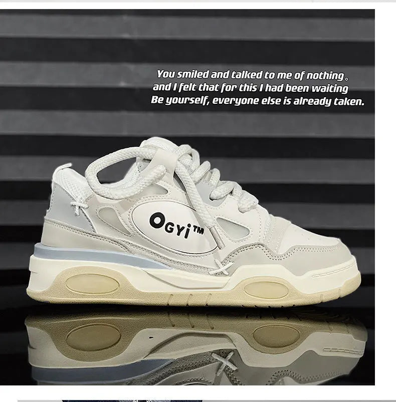 Men Korean Platform Sneakers 2025