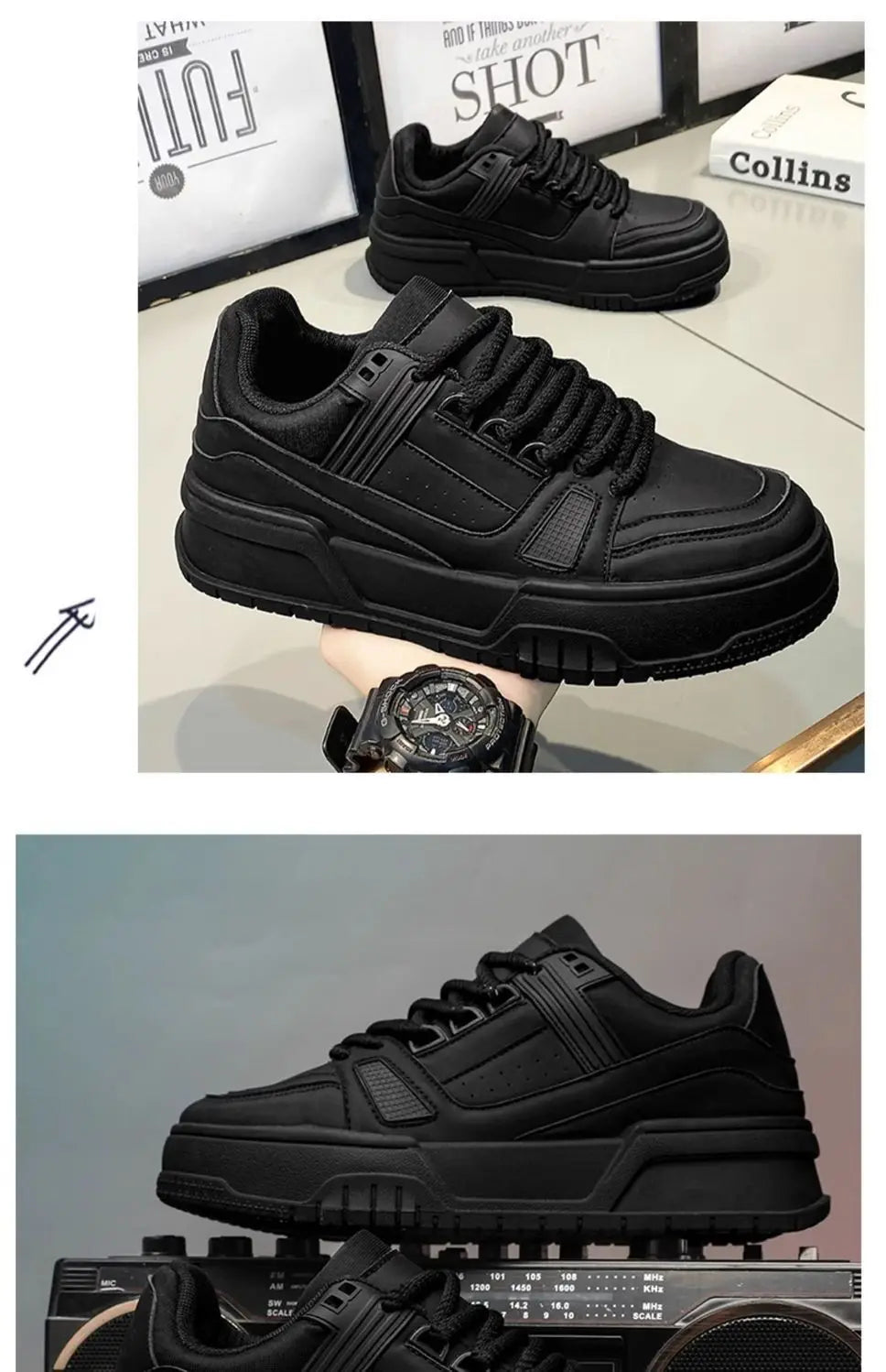 Men Platform Running Sneakers.