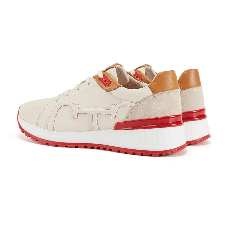 Women Orthopedic Sneakers – Comfortable Balance Shoes displayed on mossy ground with outdoor tools and rustic background.