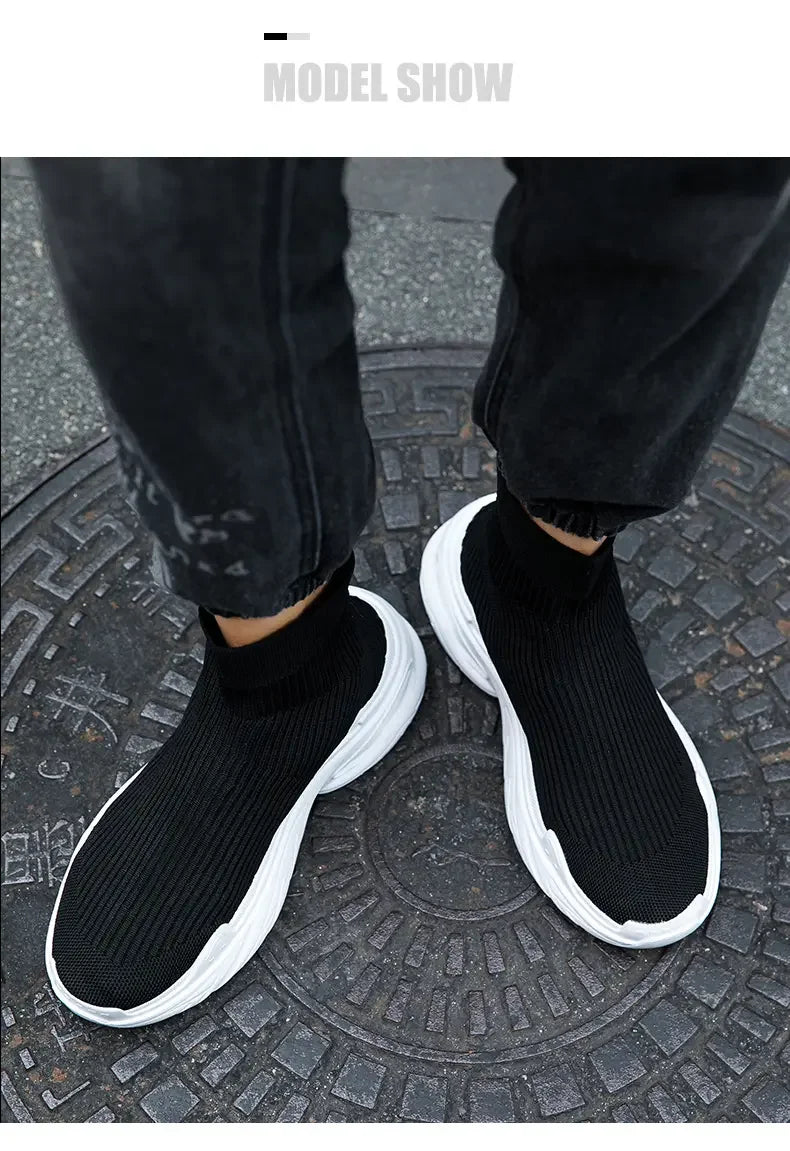 Men High Top Sock Sneakers