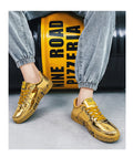Men Luxury Gold Sneakers
