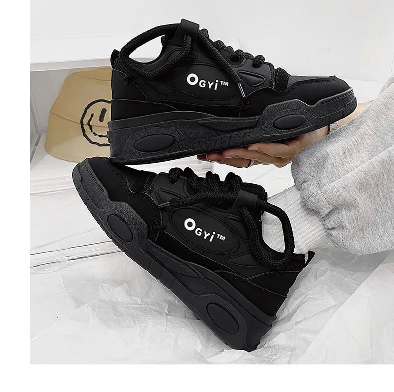 Men Korean Platform Sneakers 2025