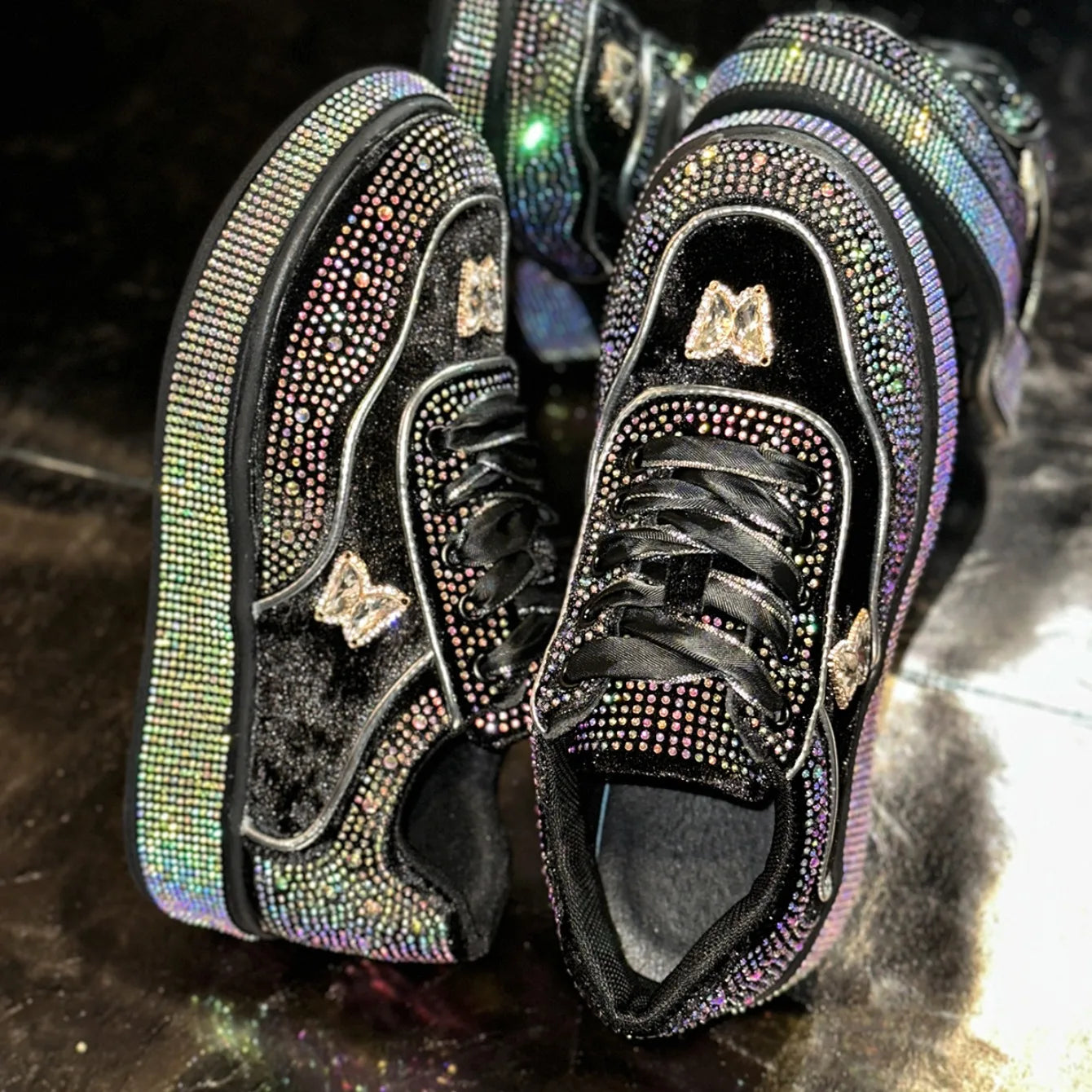 Women Luxury Rhinestone Sneakers