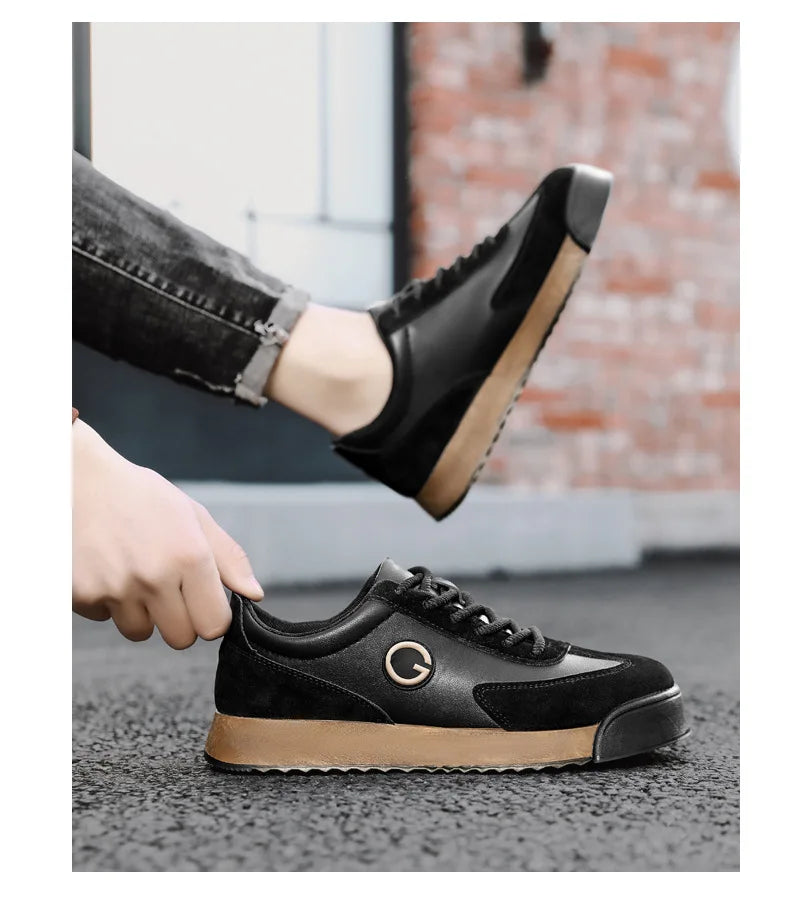 Men Luxury Leather Sneakers 2024