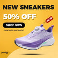  Lightweight Running Sneakers being worn by a person on a bridge, showcasing breathable and non-slip features.