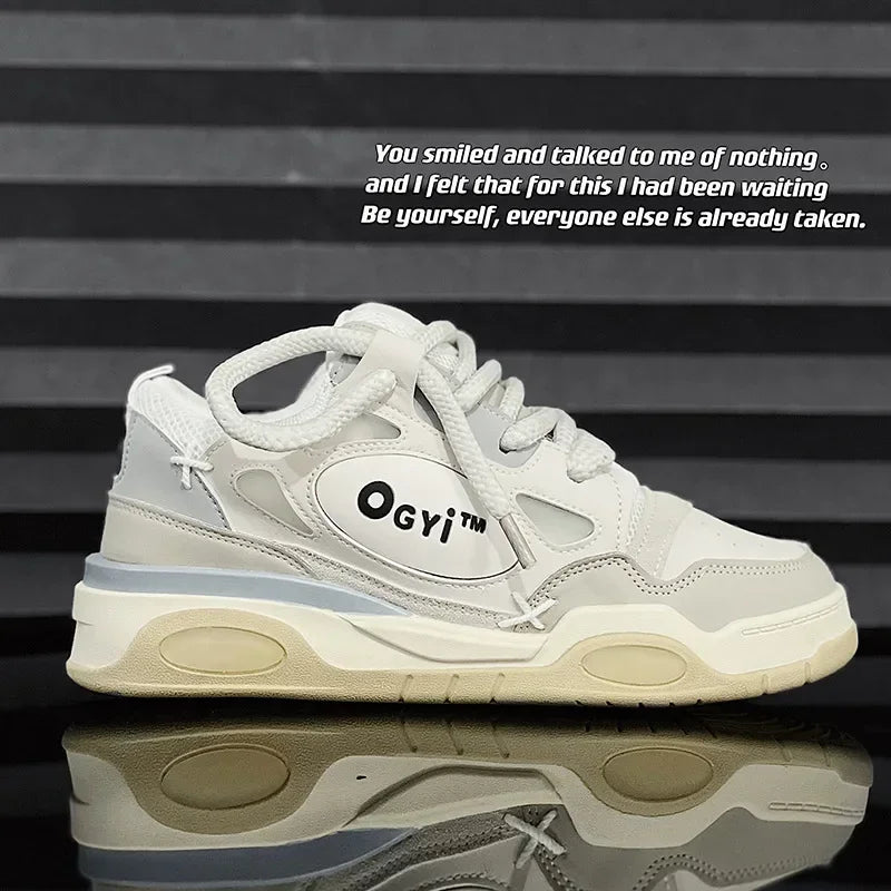 Men Korean Platform Sneakers 2025