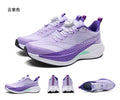  Lightweight Running Sneakers being worn by a person on a bridge, showcasing breathable and non-slip features.