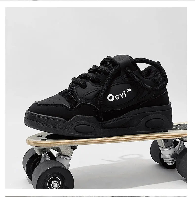 Men Korean Platform Sneakers 2025