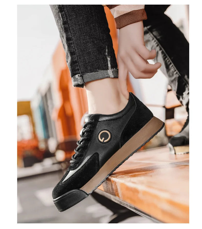 Men Luxury Leather Sneakers 2024