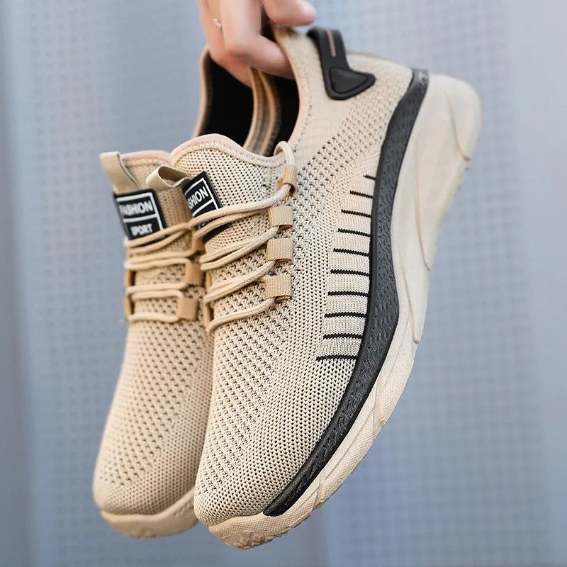 Men Casual Sports Shoes Breathable Lightweight Sneakers Anti-slip Mesh Outdoor Running Walking Tenis Athletic Jogging Shoes