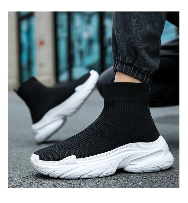 Men High Top Sock Sneakers