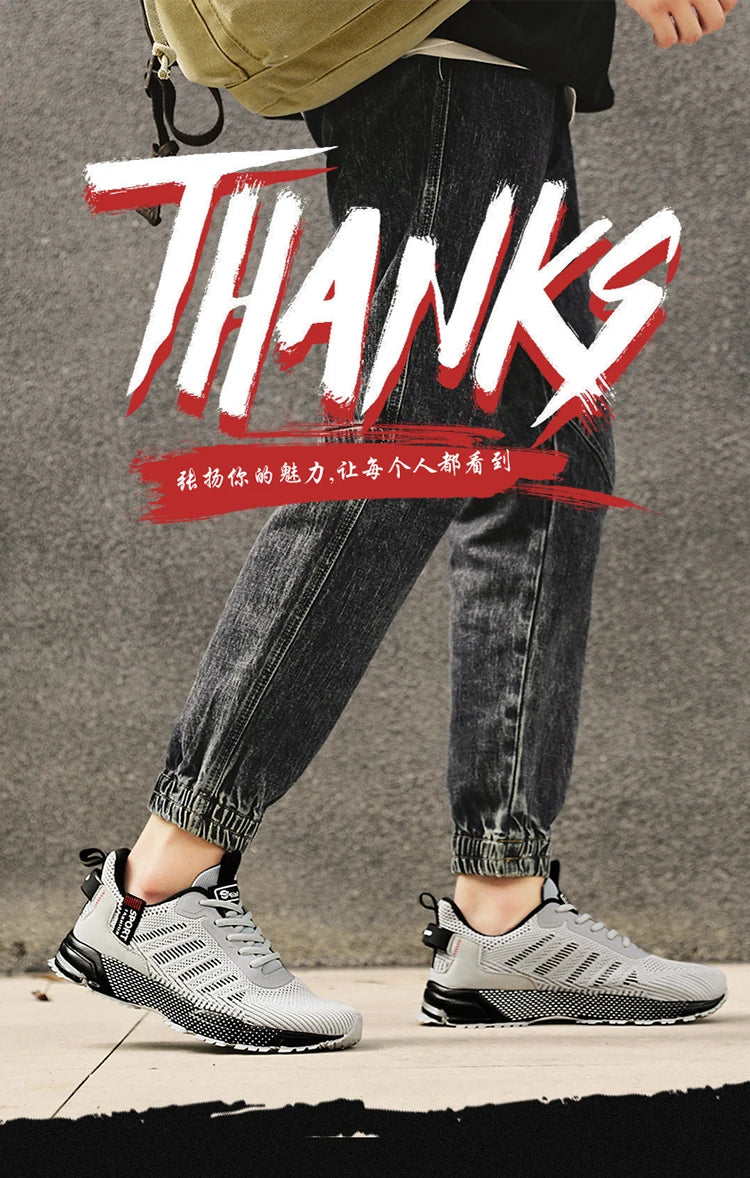 Men Breathable Walking Sneakers