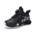  Kids High Top Basketball Sneakers in stylish red and white design, featuring ankle support for young athletes.